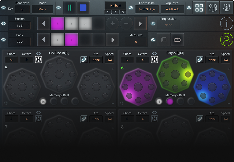 AYou Chord Board Pro Interface Specimen